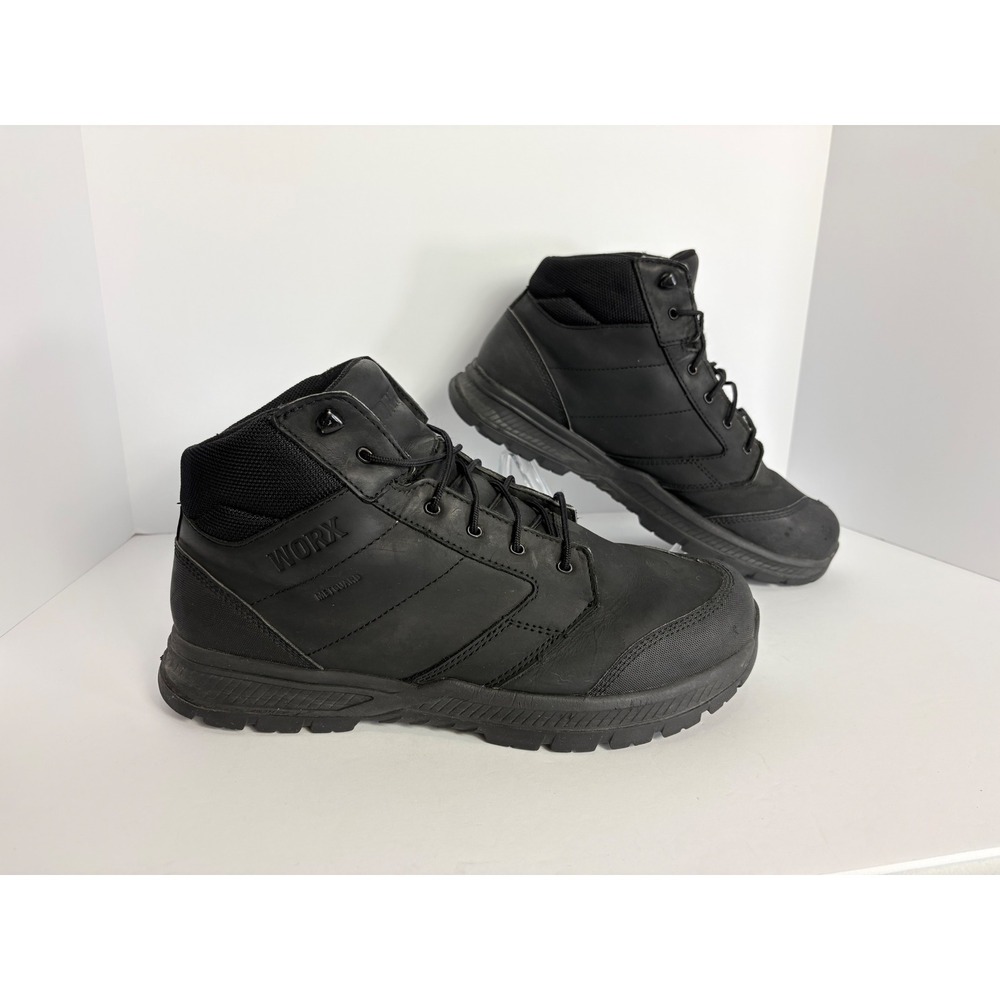 Red Wing Worx 5491 Carbide 5in Safety Toe Metguard Hiker Boots Men Size 12 Black